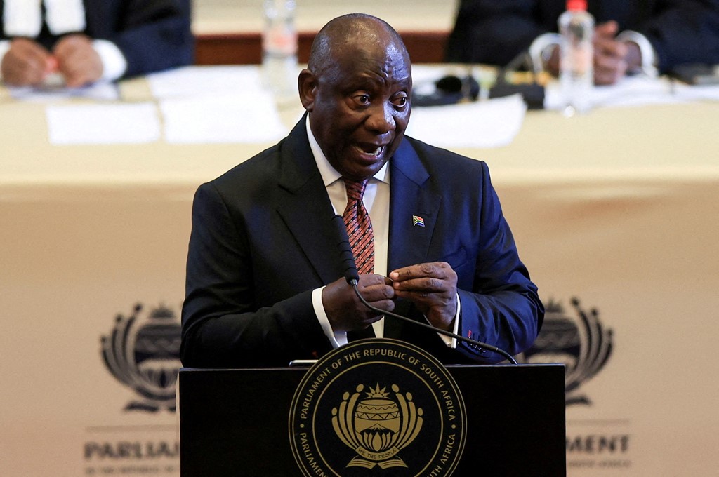South African President Cyril Ramaphosa