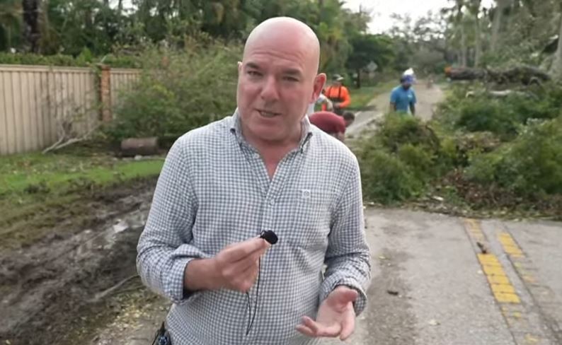 James Matthews found fallen trees after the storm