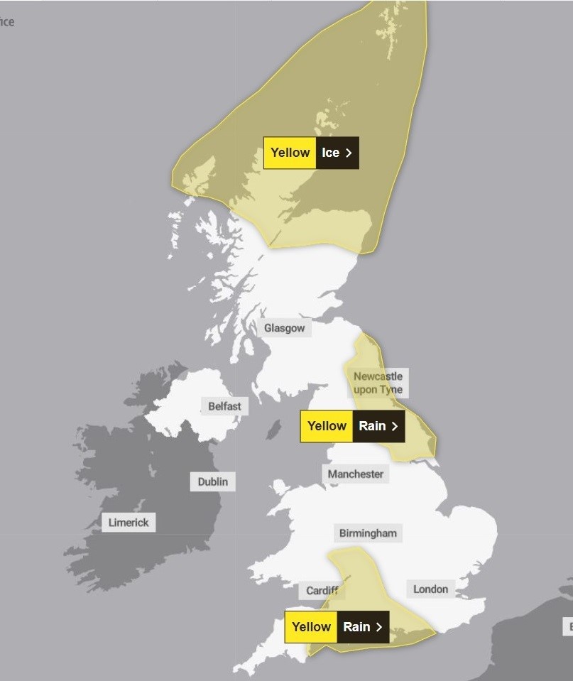 UK weather latest Significant temperature change on way later