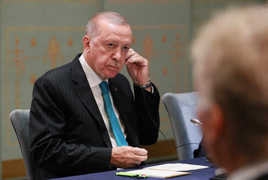 Erdogan in China yesterday