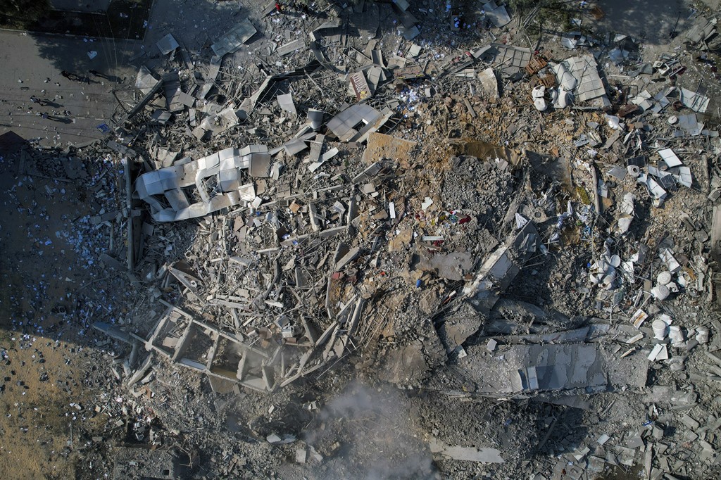 Gaza City on 8 October