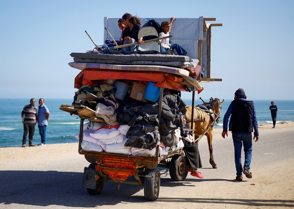 Fleeing Rafah