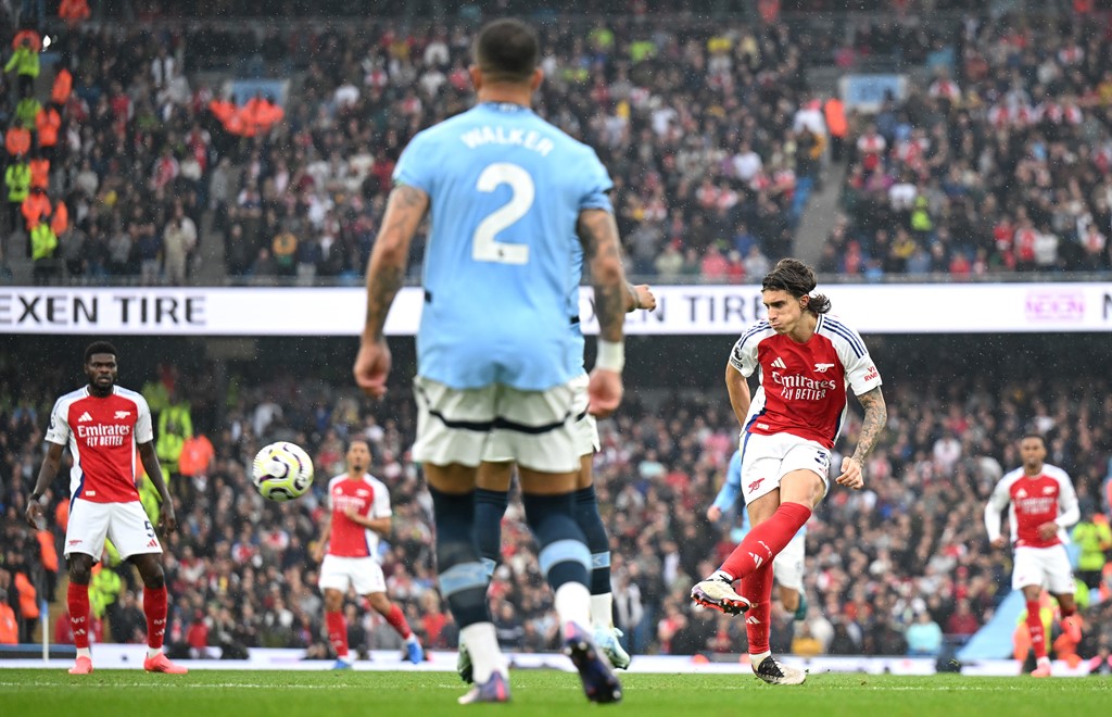 GOAL! Man City 1-1 Arsenal (Calafiori, 22)