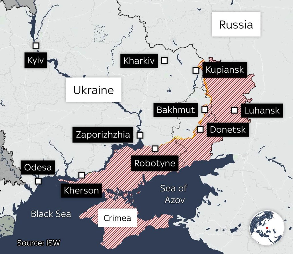 How has territorial picture changed during the war - and the ...