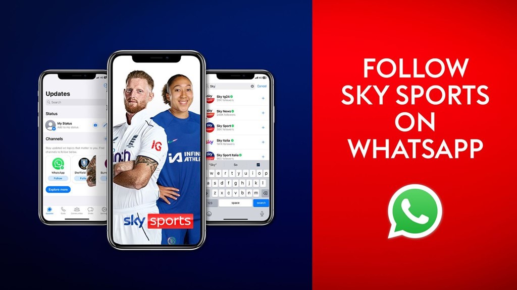 Get Sky Sports on Whatsapp  