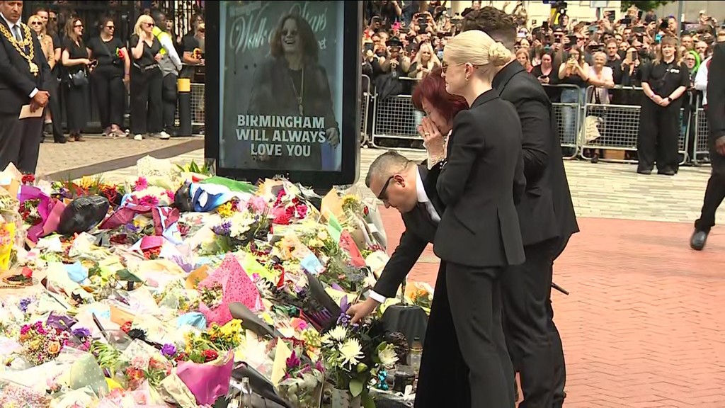Ozzy Osbourne latest: Sharon Osbourne and family in tears as they lay  flowers for Ozzy at funeral procession | Ents & Arts News | Sky News