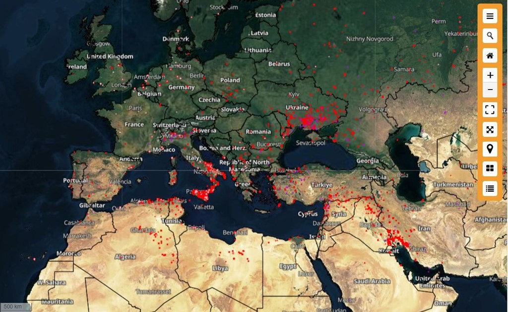 Active Fires, 26 July 