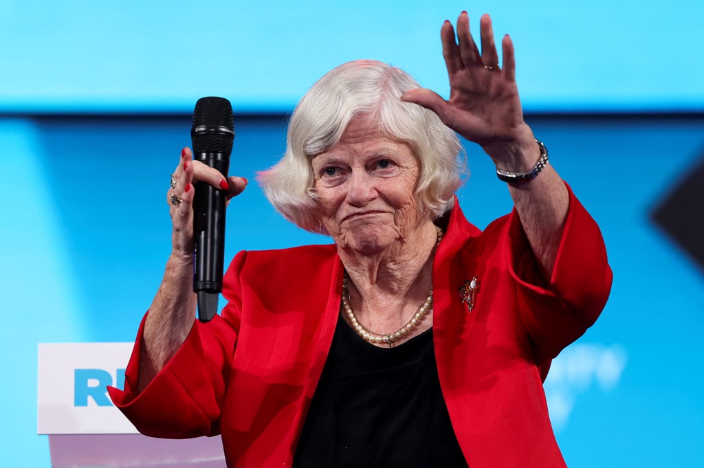 Ann Widdecombe at the Reform party conference in 2024