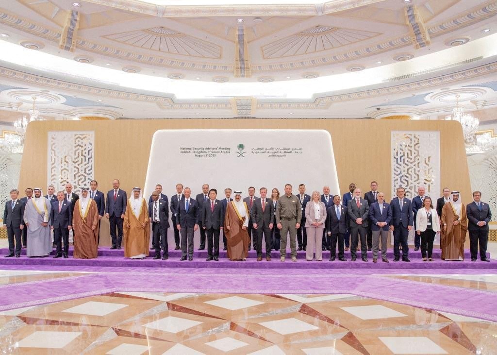 Representatives from more than 40 countries including China, India, and the US attended talks in Jeddah, Saudi Arabia