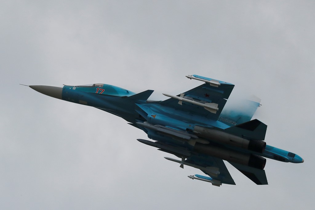 An Su 34 fighter bomber pictured in 2017