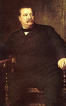 A portrait of Grover Cleveland