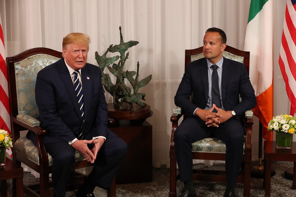 Donald Trump and Leo Varadkar at Shannon Airport
