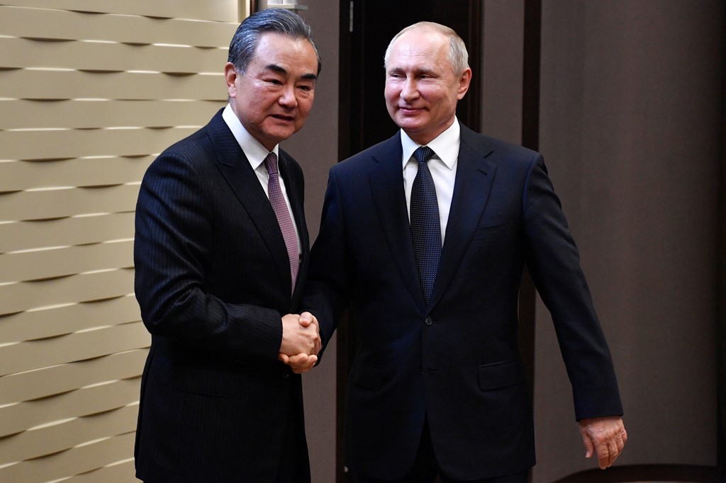 Wang and Putin in 2019