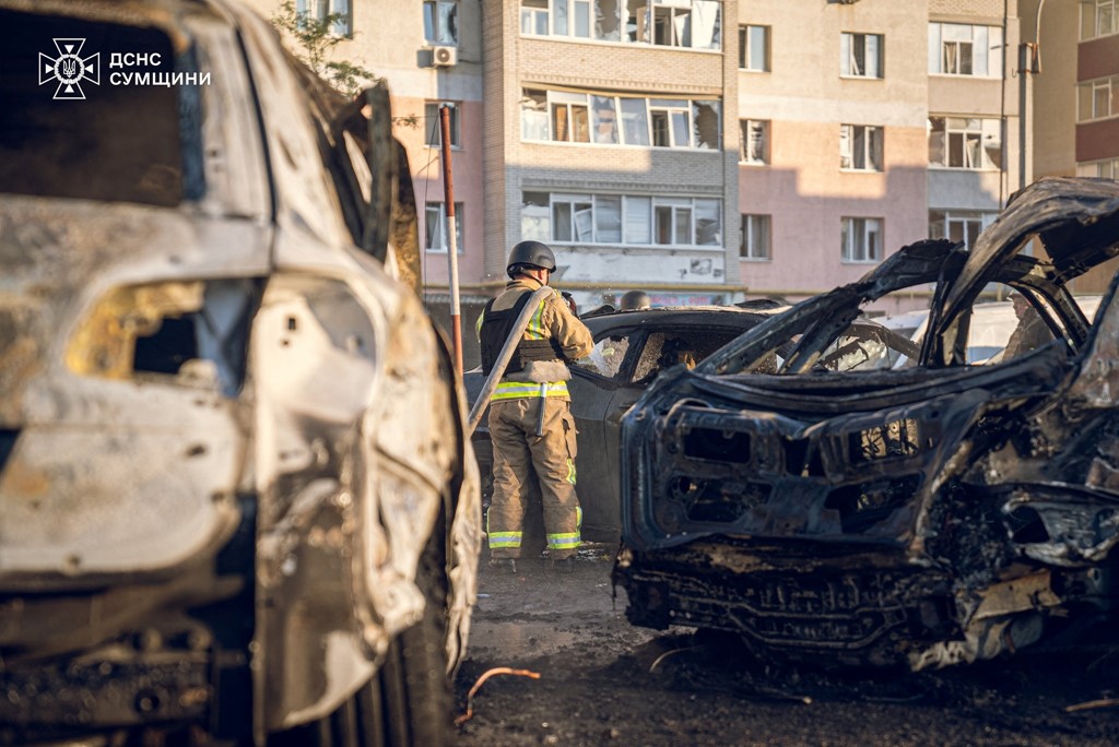 A previous bomb attack in the Sumy region earlier this week