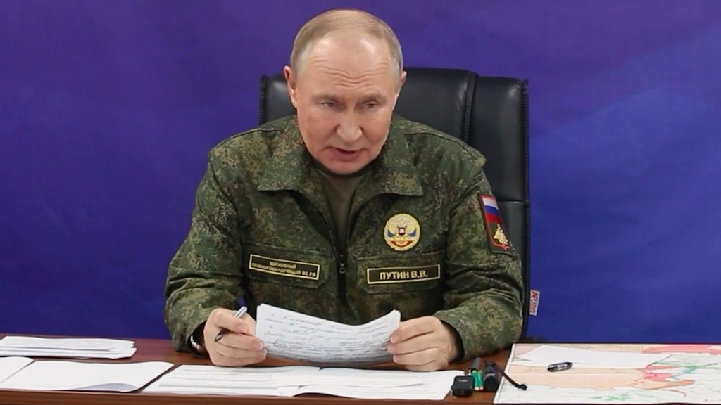 Putin gives a statement about Pokrovsk
