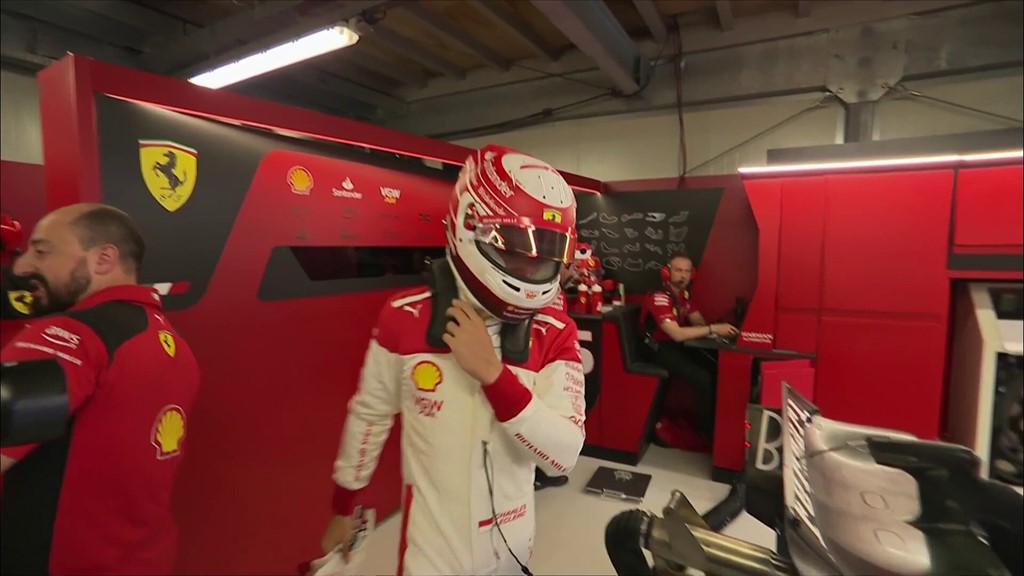 In pictures: special white race-suits for Charles Leclerc and Carlos ...