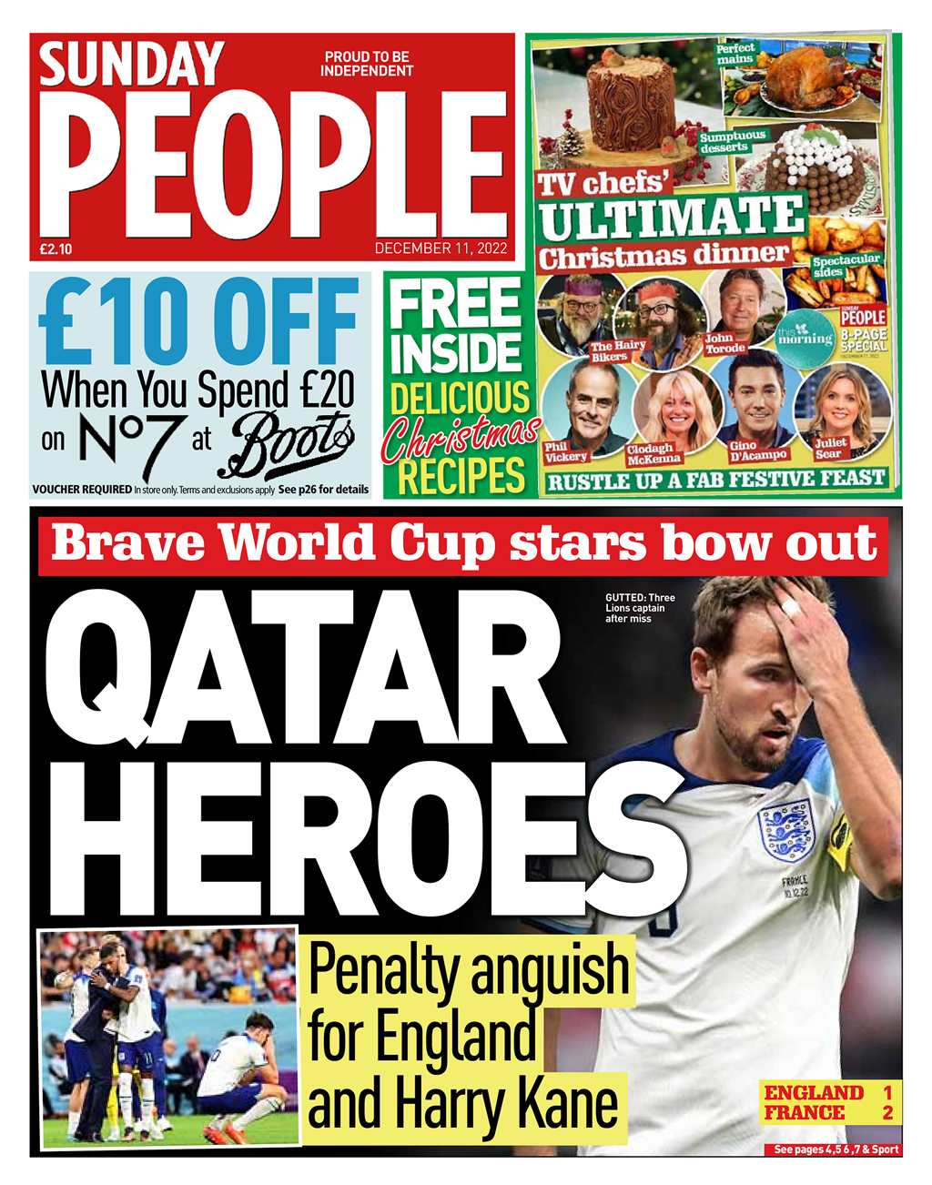 Lion hearts broken' – what the Sunday papers say after England's World Cup  exit, Newspapers