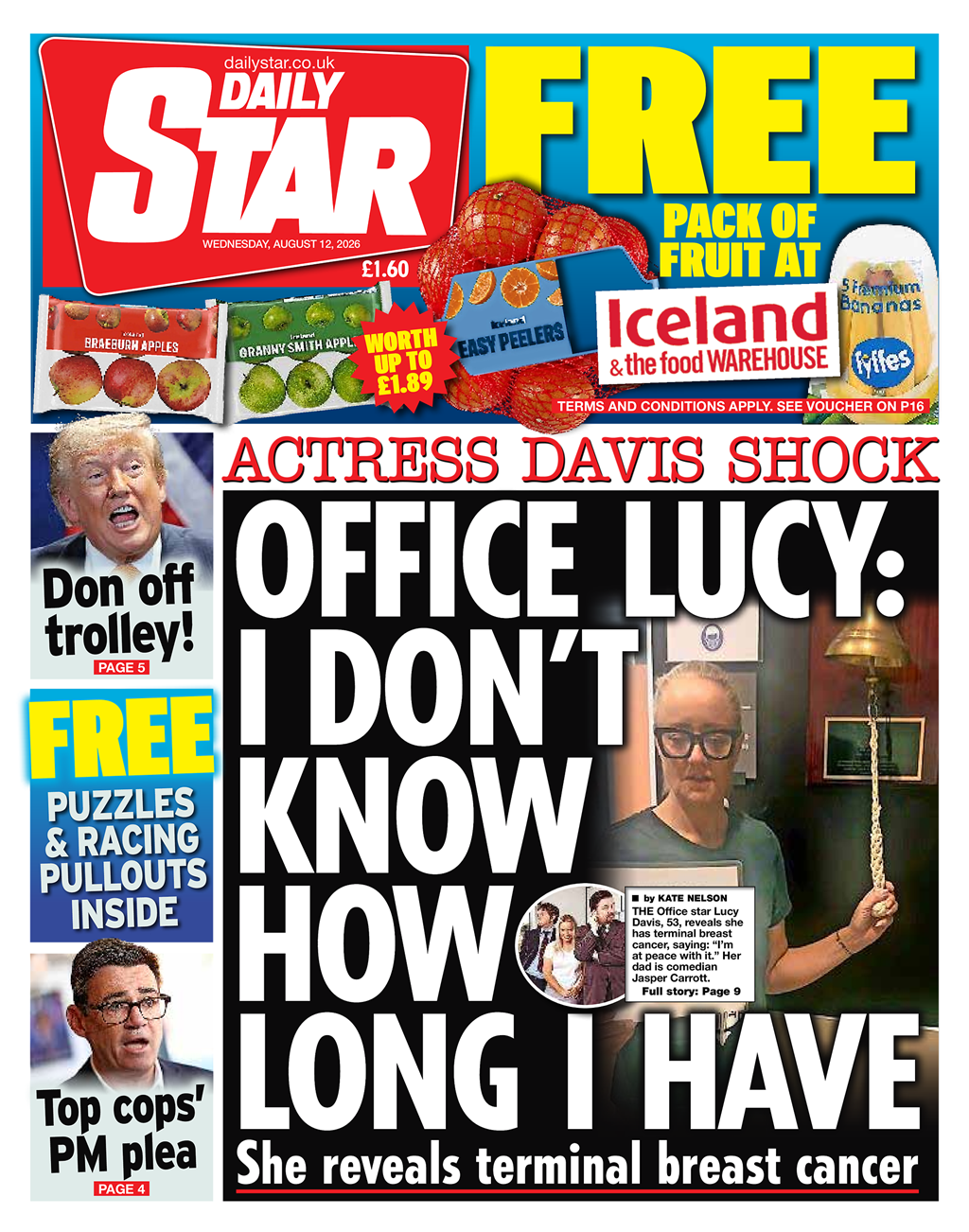 Daily Star front page — 12-Aug-2026