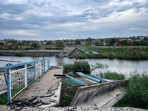 The Ukrainians have blown up bridges into Bakhmut to slow down any Russian advance